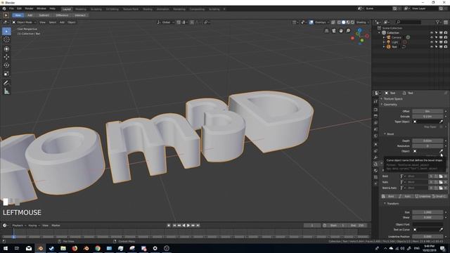 Blender 2.8 - Adding Text - Tutorial beginners смотреть онлайн