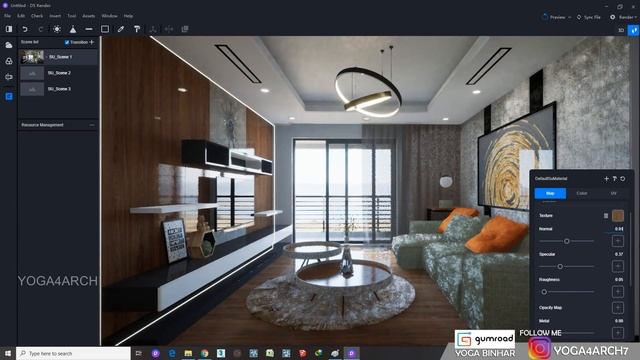 D5 RENDER 1.5 RENDERING SERIES#6 LIVINGROOM смотреть онлайн