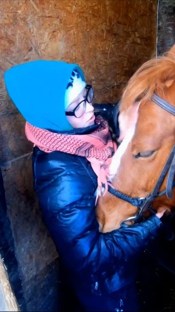 Обнимашки 🤗 Очень ласковый конь Кобальт. Słodki koń Kobalt 🐎 смотреть онлайн
