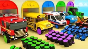 Колеса на автобусе + Малышка Акула - Колеса в форме футбольного мяча - Детские стишки и песенки