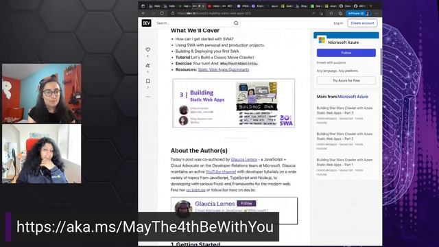 Web Wednesday: 30 Days of Static Web Apps (#30DaysOfSWA) with Nitya Narasimhan смотреть онлайн