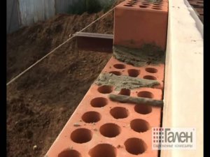 Монтаж гибких связей Гален для кирпичной кладки