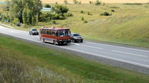 Автобус Икарус-250.59 (Ikarus 250.59)(К 239 РЕ 22). Световое приветствие.