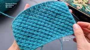 Легкий узор и очень красивый! Звездочки "3 из 3 петель"