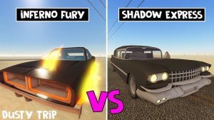 КАТАФАЛК vs ОГНЕННАЯ ИНФЕРНО в игре ПЫЛЬНАЯ ПОЕЗДКА роблокс | A dusty trip roblox | Обзор машин