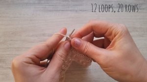 Секционный узор спицами с эффектом платочной вязки. ❤️🧶➡️