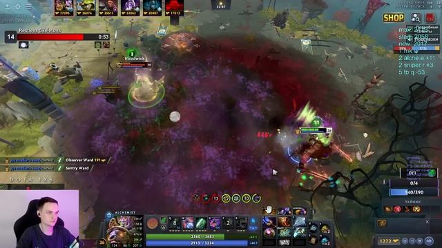 Raze1x6 на АЛХИМИКЕ(Q) через МOЧУ и ФАСТ АГАНИМ в дота 1х6! Лучшее Рейз1х6 в Dota 1x6!