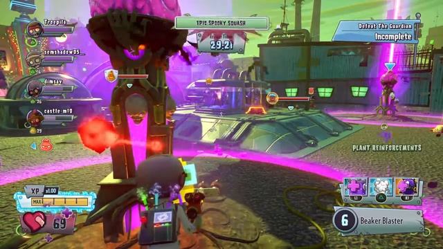 PvZ GW2 - Super Spooky Squash \ Craaaaaaaazy Mode смотреть онлайн
