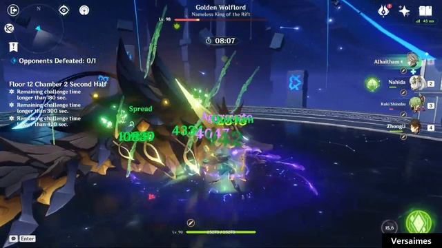 C0 Alhaitham Spread - Spiral Abyss 3.3/3.4 - Floor 12 (9★) смотреть онлайн
