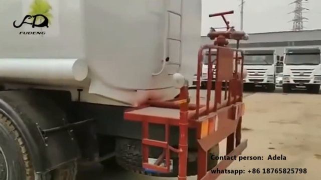 Second hand water tanker truck 15000 liters water sprinkle tank truck for road building смотреть онлайн
