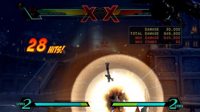 UMvC3 Palette Swap - Monster Hunter 1.25 mil 1 meter solo combo смотреть онлайн