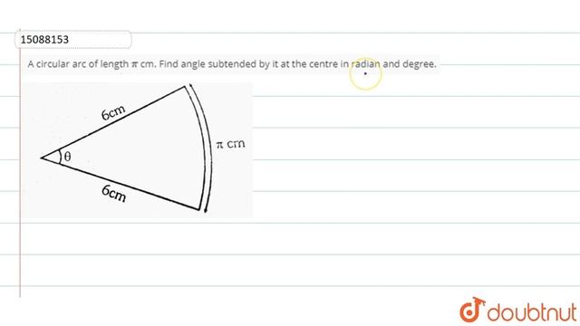 A circular arc of length `pi` cm. Find angle subtended by it at the centre in radian and degree. смотреть онлайн