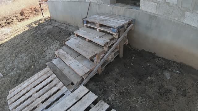 Строим дом с нуля #2 Делаем временное крыльцо смотреть онлайн