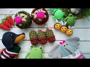 Вязовлог #1 Игрушки и брелоки из полухлопка