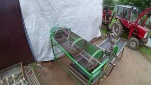 Сборка простейшего инспекционного стола для самодельной сортировки картофеля