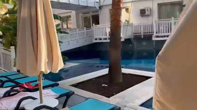 Crystal Prestige Elite hotel, walking around the pool. смотреть онлайн