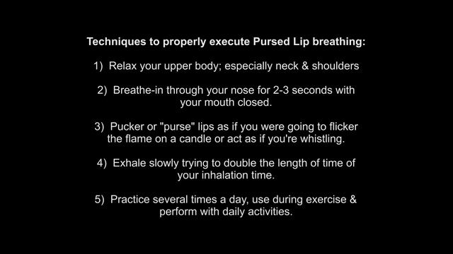 COPDTV - Pursed Lip Breathing Technique смотреть онлайн