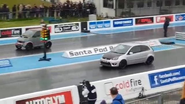 Zetec S 100bhp vs ZX10R powered smart car with 190bhp смотреть онлайн