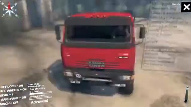КАМАЗ 65221 для Spintires. Просто КАМАЗ
