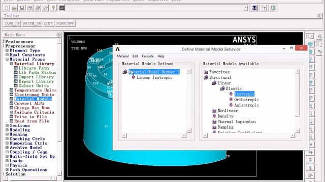 ANSYS tutorial dantel implant 2 Assign material properties смотреть онлайн