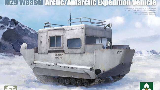 Распаковка Takom 1/35 2193 M29 Weasel Arctic Antarctic Expedition Vehicle