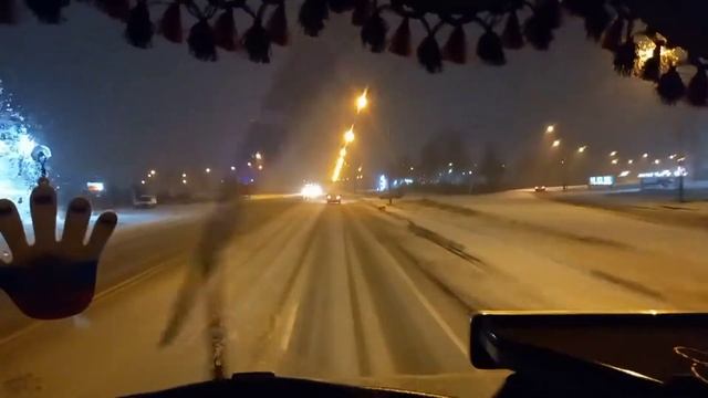 выходные кончились... едем рабоьать.. снег