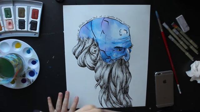 Albrecht Dürer & Van Gogh Mashup Timelapse Painting смотреть онлайн