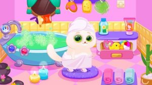 Мультик Котик БуБу! Устроили Пенную Вечеринку В САлоНе КРасоты и Вылечили Животик питомцу! Уход