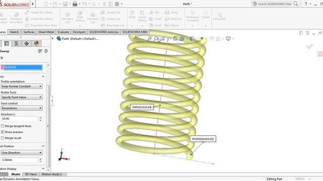 Solidworks Tutorial | Design a Spiral coil / Coil design in Solidworks #becreative смотреть онлайн