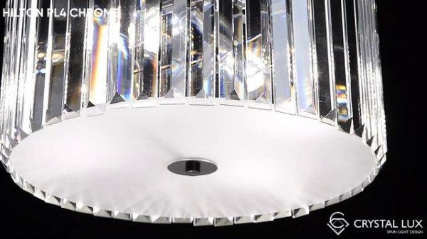 HILTON PL4 CHROME|ЛЮСТРА|CRYSTAL LUX