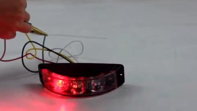 Red curve strobe warning light with SMD LEDs смотреть онлайн