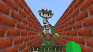 Пианозавр Поппи, время игры,  дополнении Maze Mod для Майнкрафта