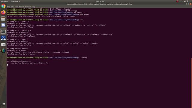 Conway's Game of Life Implementation on Host machine смотреть онлайн