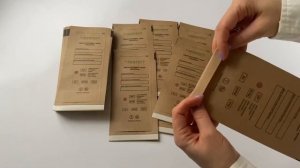 Крафт пакеты для стерилизации и хранения медицинских инструментов.