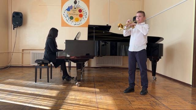 Труба ДШИ им. Л.И. Ковлера Лапшин Валентин 11 лет. Т. Альбинони. Концерт для трубы Es-dur 1, 2 част смотреть онлайн