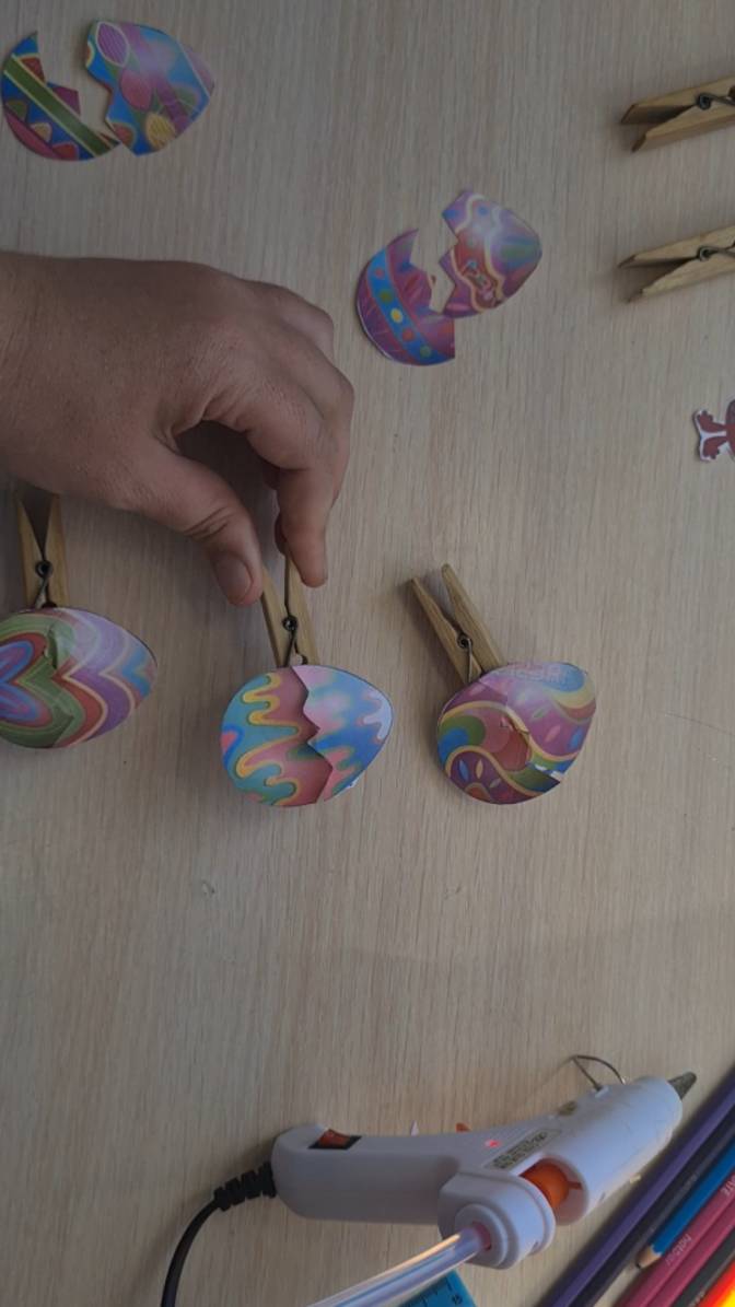 Игрушка  на прищепке #пасхальныеяйца #поделка #детская