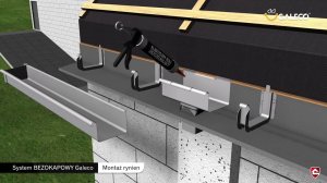 Монтаж скрытой водосточной системы Galeco Hidden