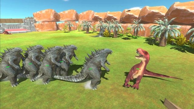 Mutant T-Rex Team VS Godzilla Evolution смотреть онлайн