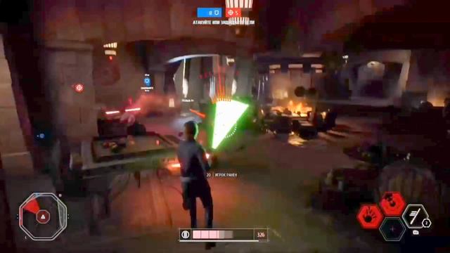 Luke SkyWalker epic battle in Star Wars: Battlefront 2 смотреть онлайн