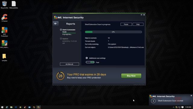 AVG Internet Security 2016 Prevention and Detection Test смотреть онлайн