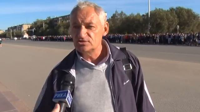 В Актобе прошел ежегодный традиционный полумарафон смотреть онлайн