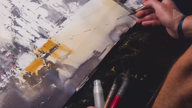 На Кузнецком мосту. Акварелью пишет художник Юрий Акопянц. Отрывок из курса "Москва импрессиониста" смотреть онлайн