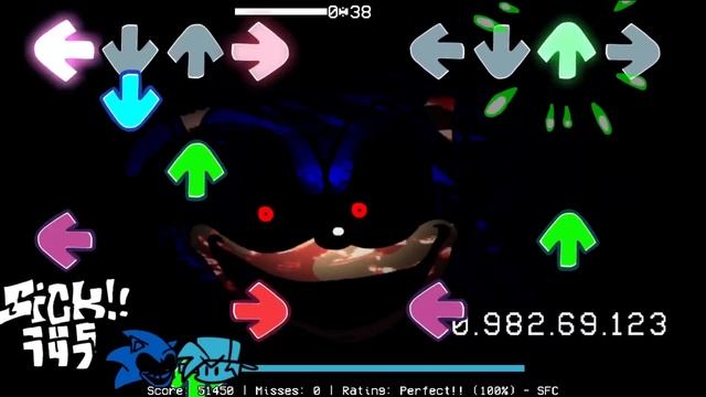 Friday Night Funkin' - Perfect Combo - Sonic.exe Has Your IP Address Mod [HARD] смотреть онлайн