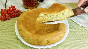 Ленивый пирог с капустой на кефире. На сковороде