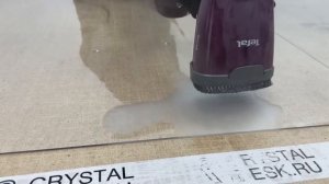 Разглаживаем гибкое стекло 2.5мм пароувлажнителем1