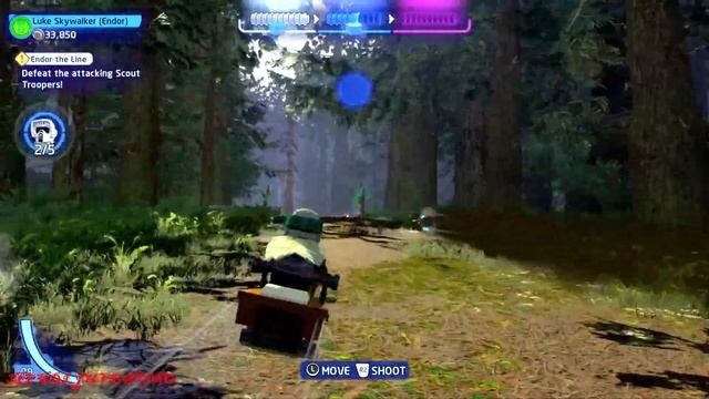 Lego Star Wars The Skywalker Saga 100% Walkthrough Part 49: Endor The Line All Challenges & Minikit смотреть онлайн