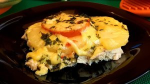 Курица с ананасами и сыром в духовке. Для праздничного стола и повседневного меню.
