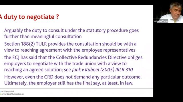 Collective Redundancies: An Overview - DSC Employment Team Webinar смотреть онлайн