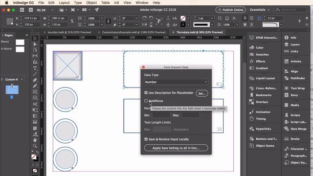 Control Form Elements from InDesign to HTML5 - in5 v3.3 смотреть онлайн
