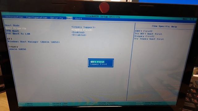 MBR Error 1 Press any key to boot from floppy… Одно из решений проблемы, на ноутбуке Lenovo G50-30 смотреть онлайн